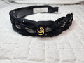 Gucci Charm Black and Silver Braided Headband