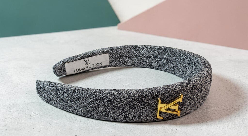 L Logo Grey Headband