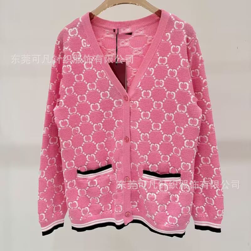 G Logo Button Down Sweater Cardigan
