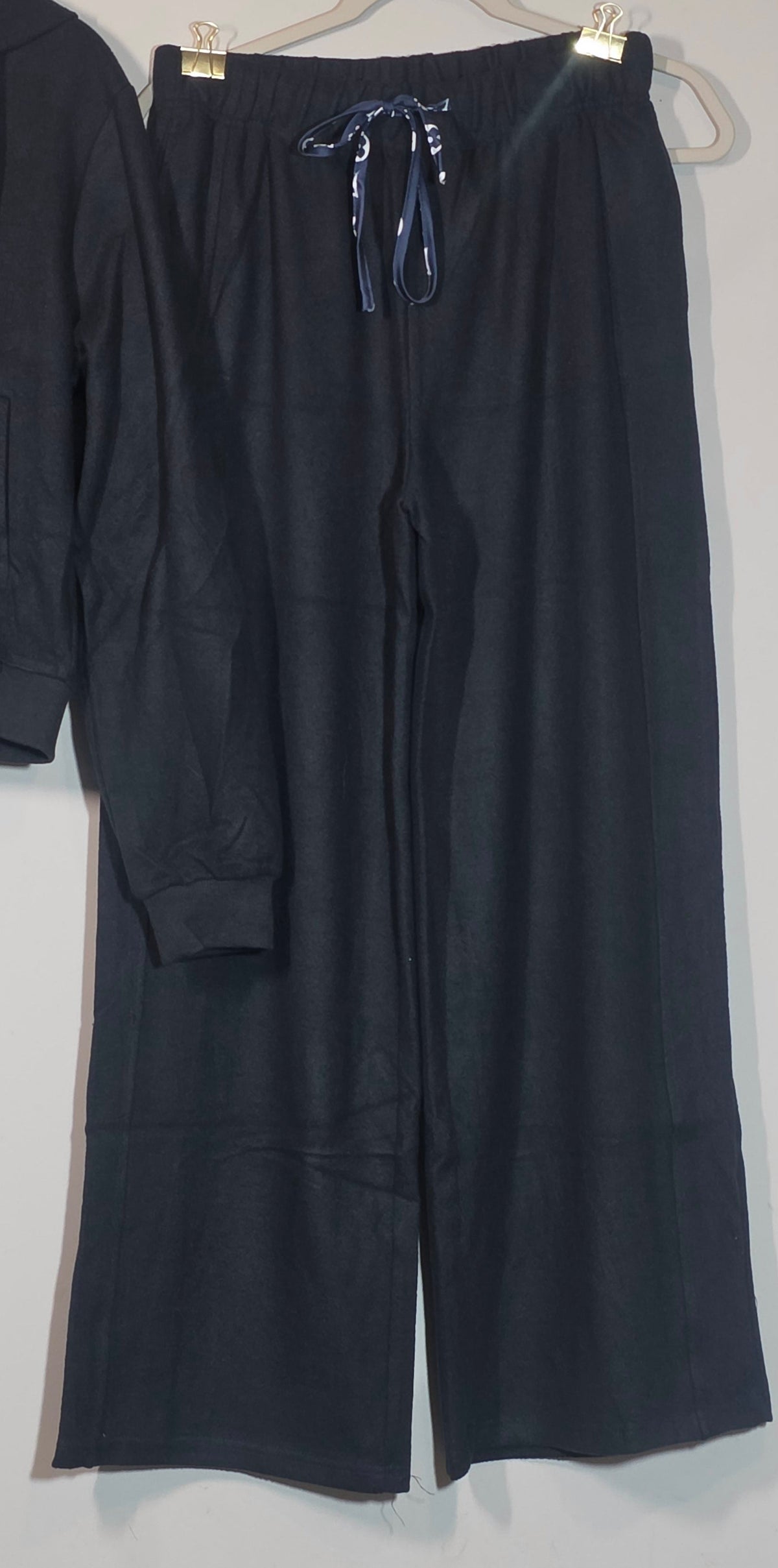 L Logo Black 2 piece Lounge wear