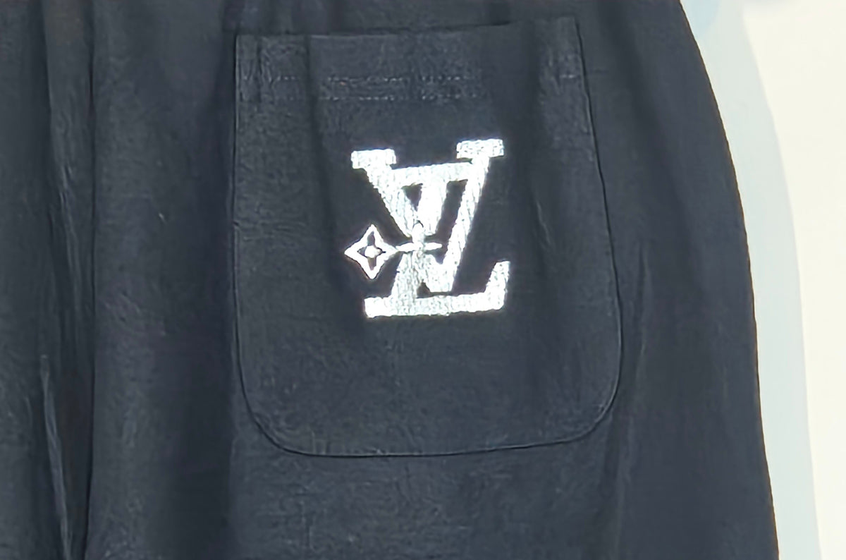 L Logo Black 2 piece Lounge wear