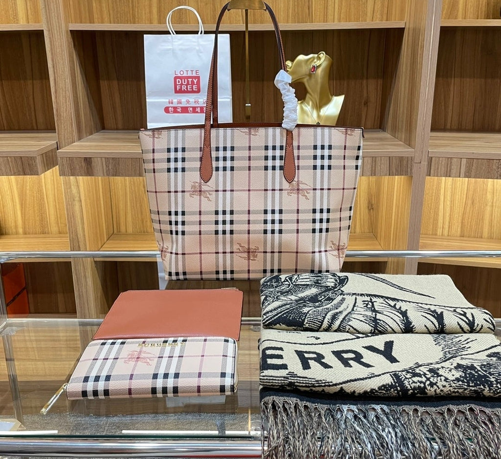 BR Logo 3 piece Tote Bag set