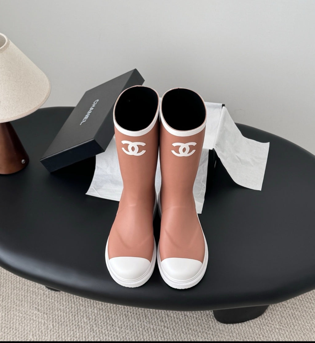 C Logo Rain Boots waterproof