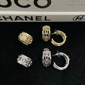 18K gold plated Logo Hoop Earrings