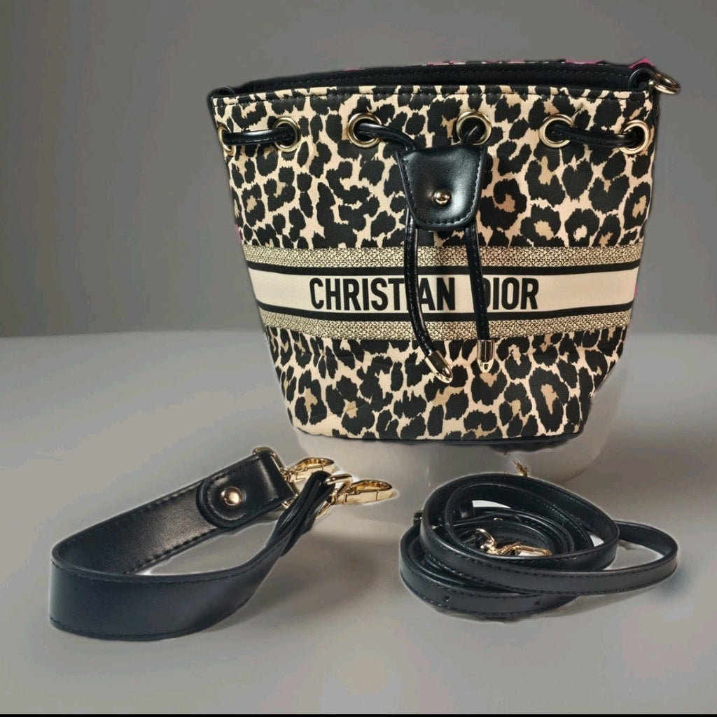 Dior Leopard print Convertible Crossbody Handbag