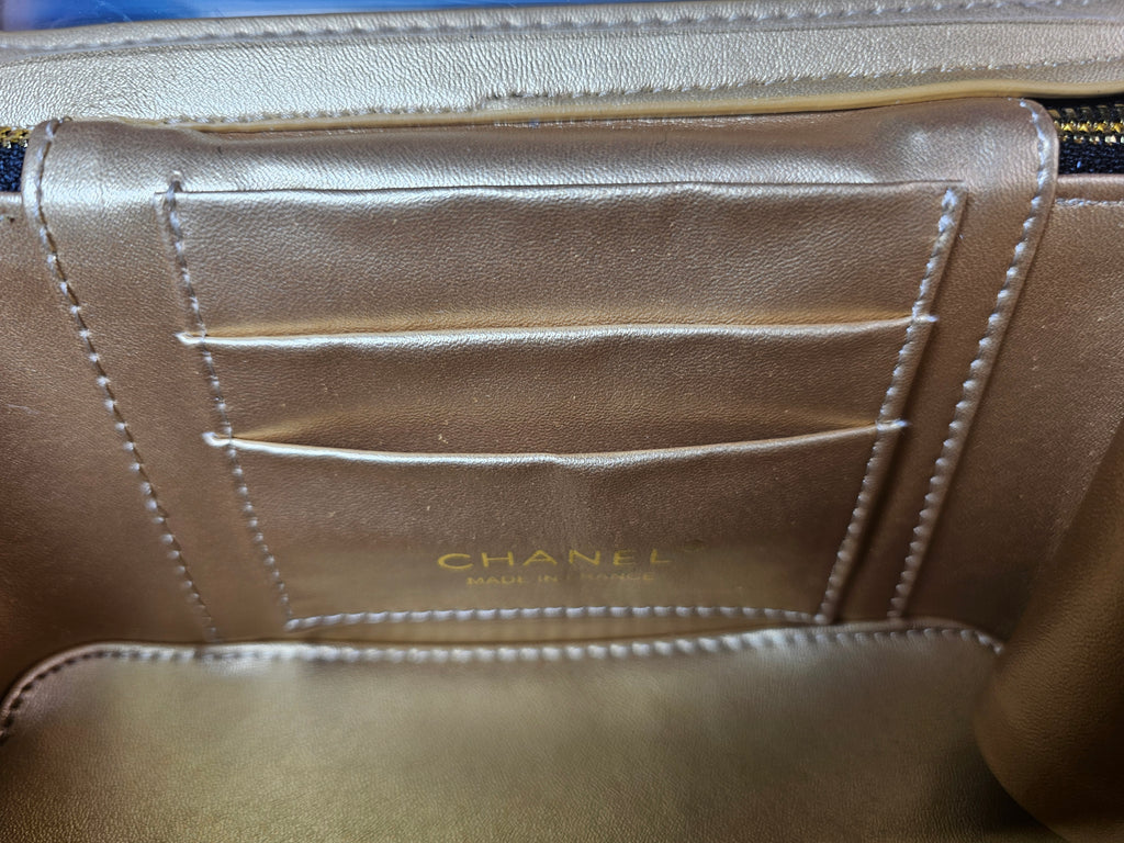 CC logo Black Caviar Medium/Large Vanity New with box and dustbag