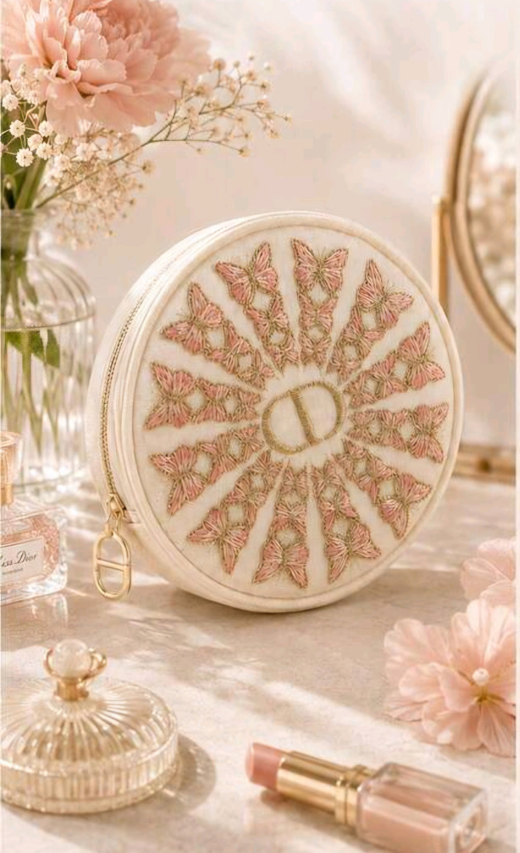 DIOR Butterfly Zipper Case