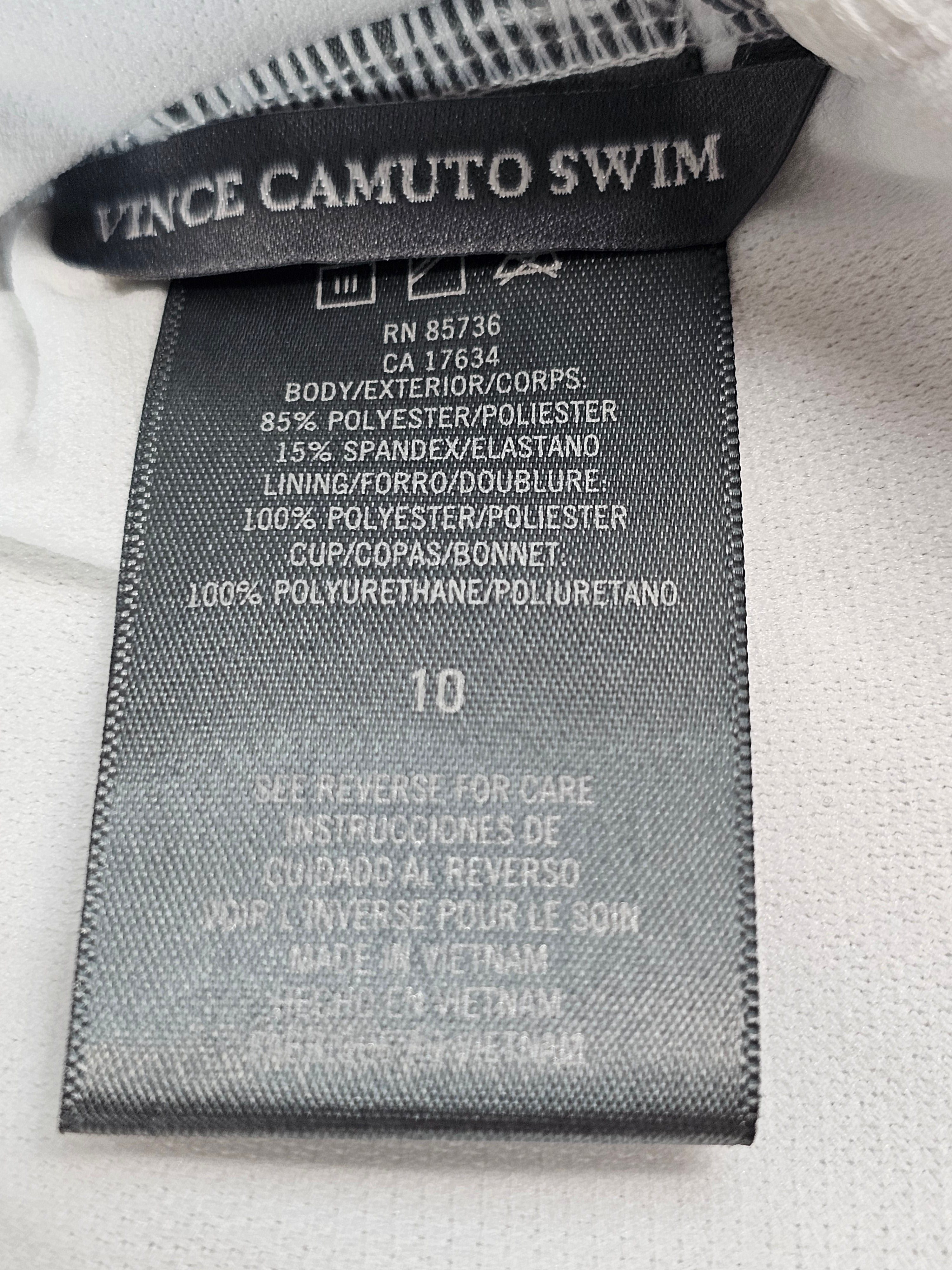 Vince Camuto Off-shoulder one piece Swimsuit NEW Size 10