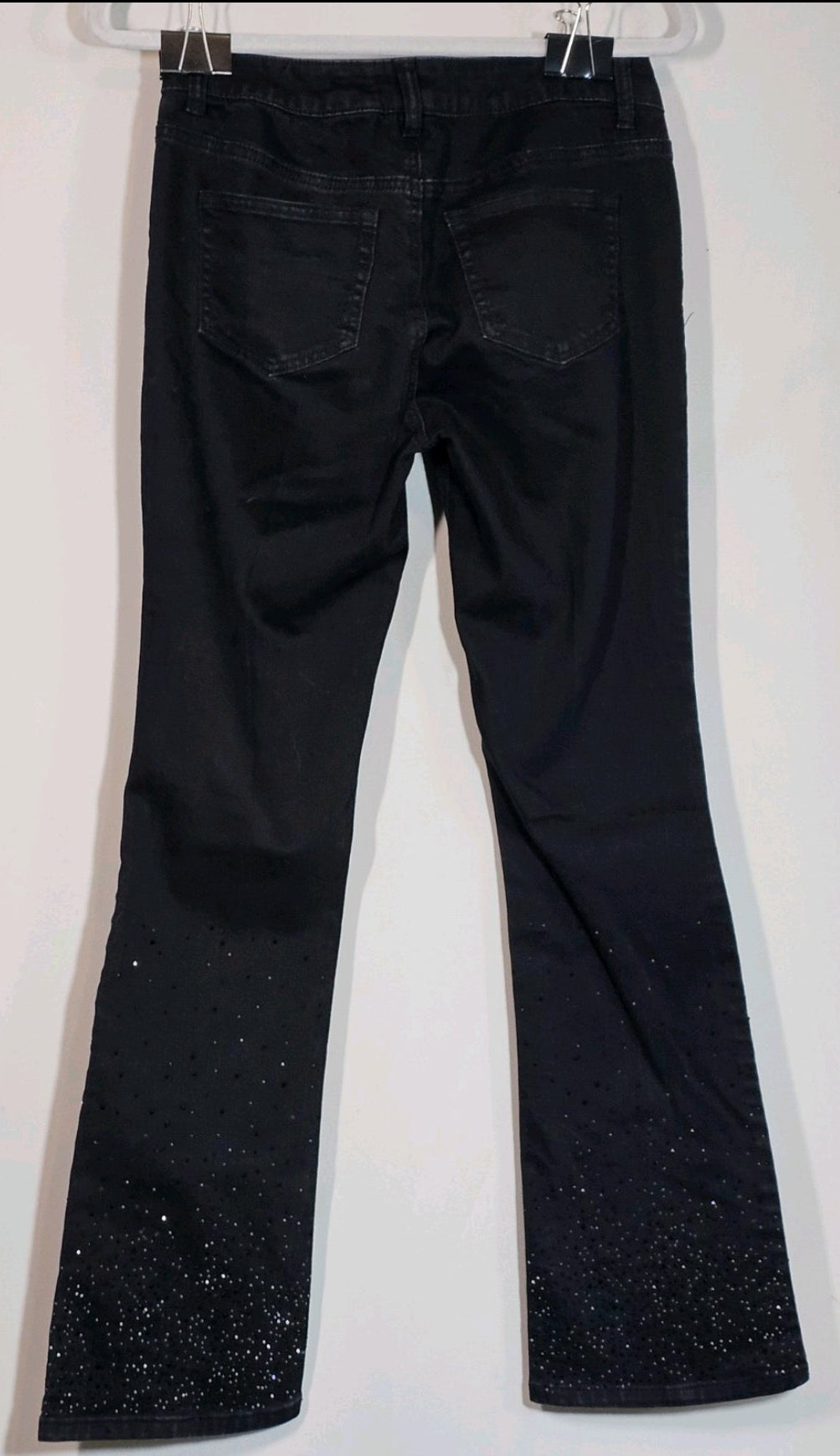 Westwood 62 Designer Jeans — Black with Rhinestone Bootcut Detail Women's size US 2