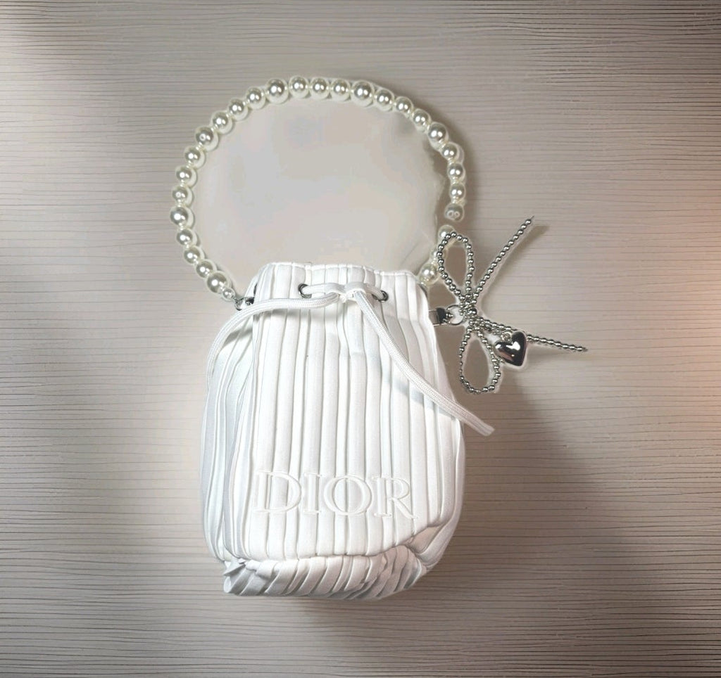 Dior Custom Upgraded Bucket bag w/ Pearl details New