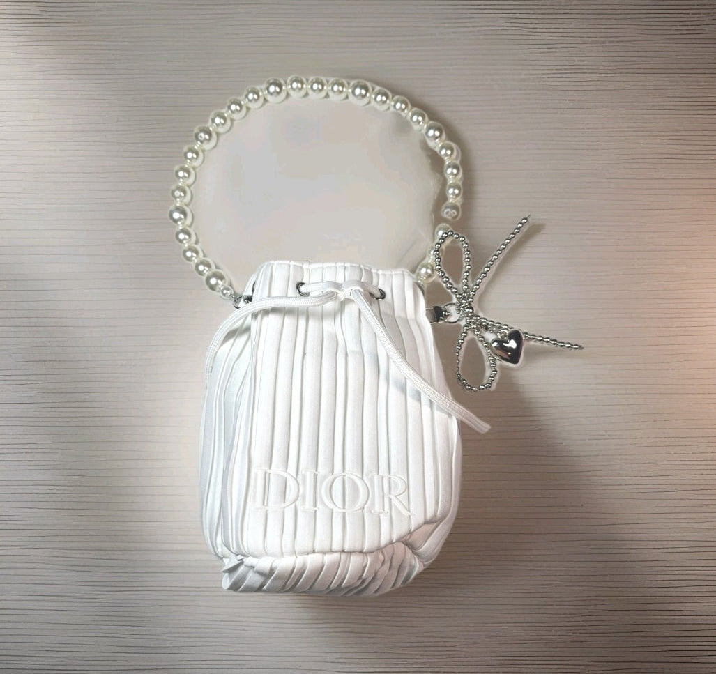 Dior Custom Upgraded Bucket bag w/ Pearl details New
