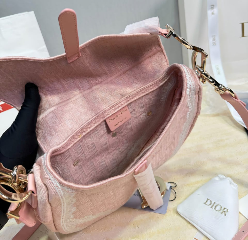 Pink Logo Saddle Bag