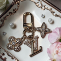 Logo Gold Charm Keychain Bag Charm Accessory