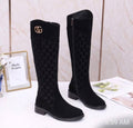 G Logo Sueded Tall boots