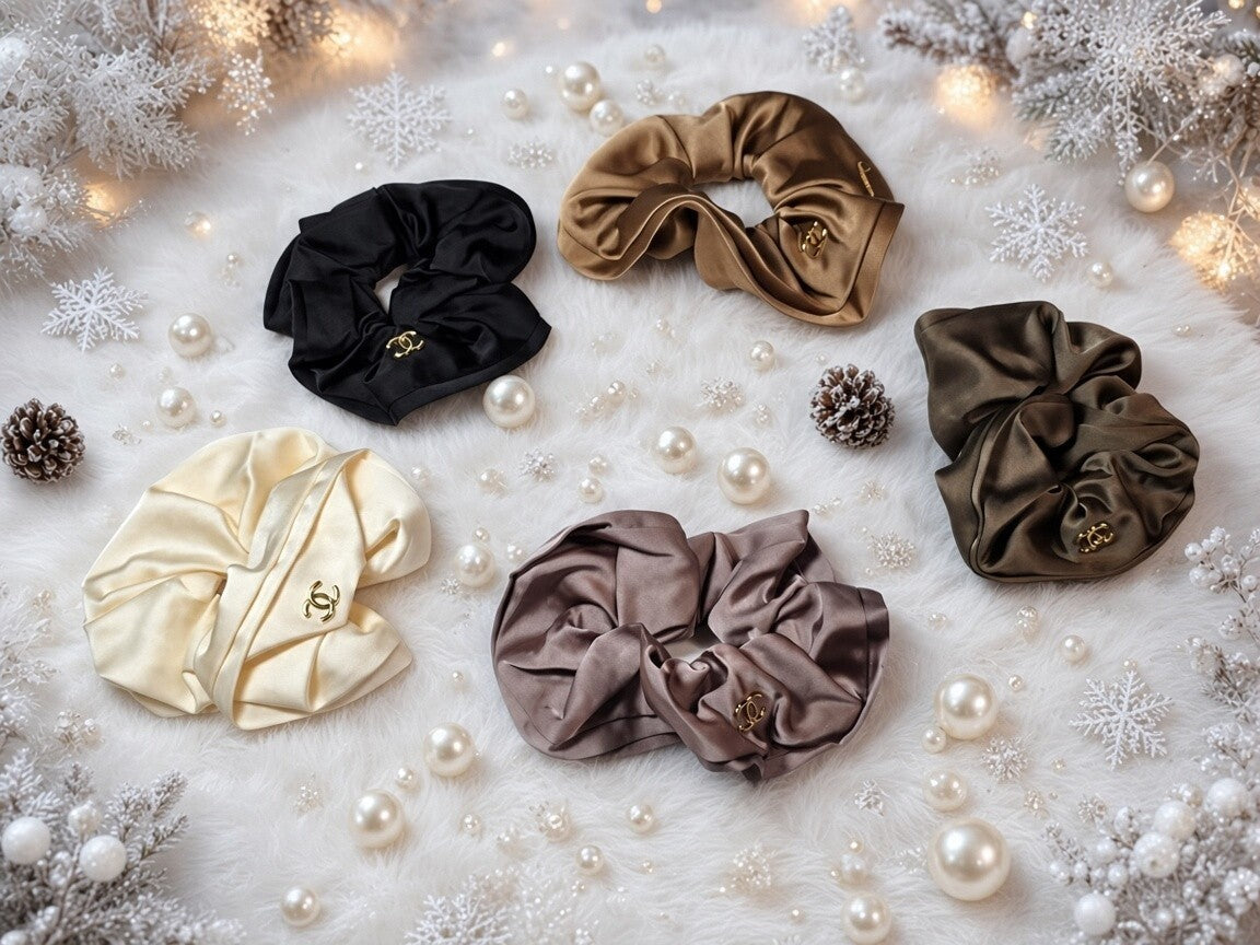 C Logo Hair Scrunchies