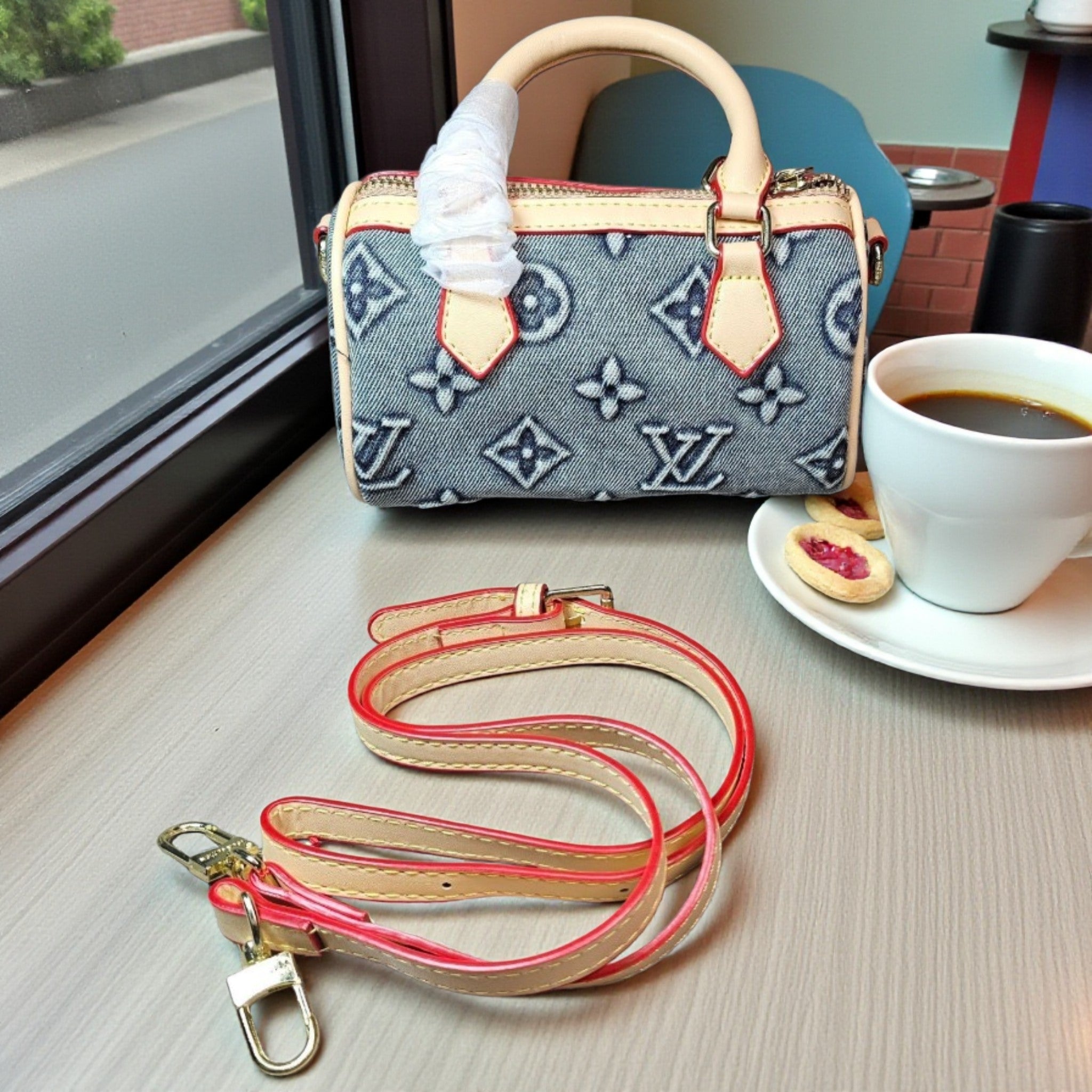 Denim Logo Small Crossbody Bag NEW