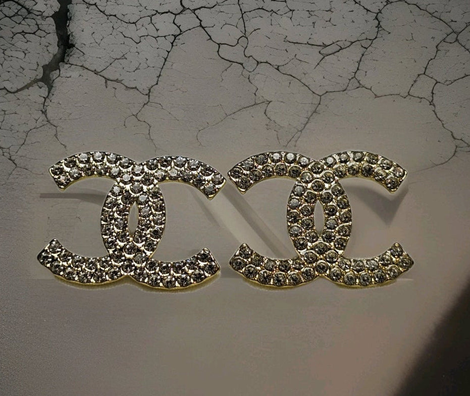 Chanel Charm CC Logo Earrings