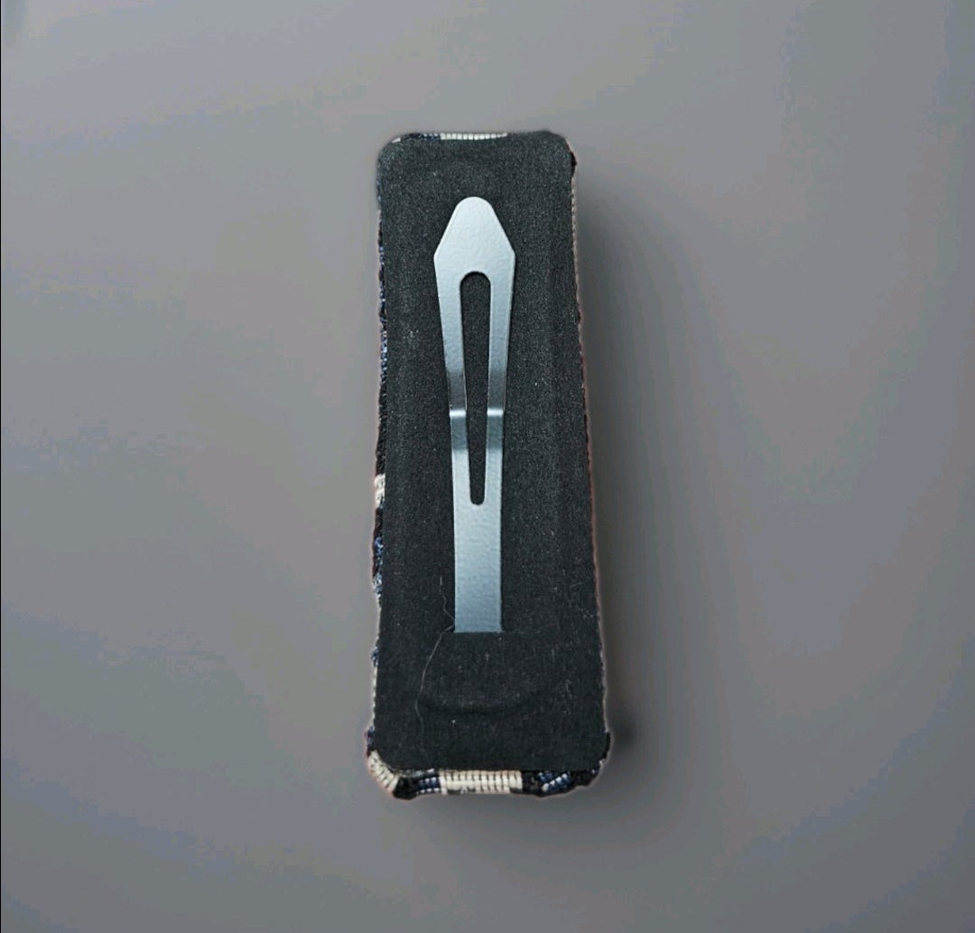 'DIOR' Logo Black and white monochrome Hair clip Barrette New