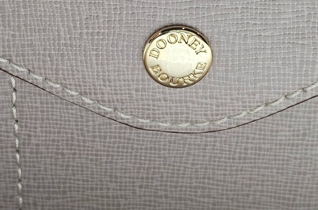 Dooney and Bourke Ashby Saffiano Leather Wristlet Taupe NWOT