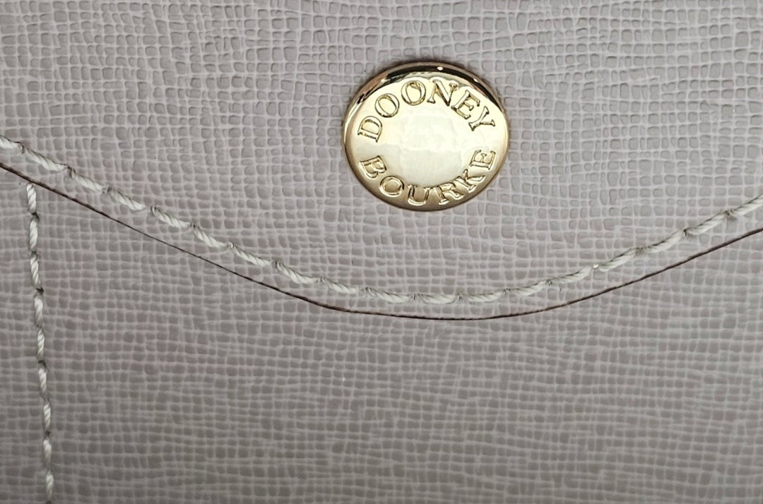 Dooney and Bourke Ashby Saffiano Leather Wristlet Taupe NWOT