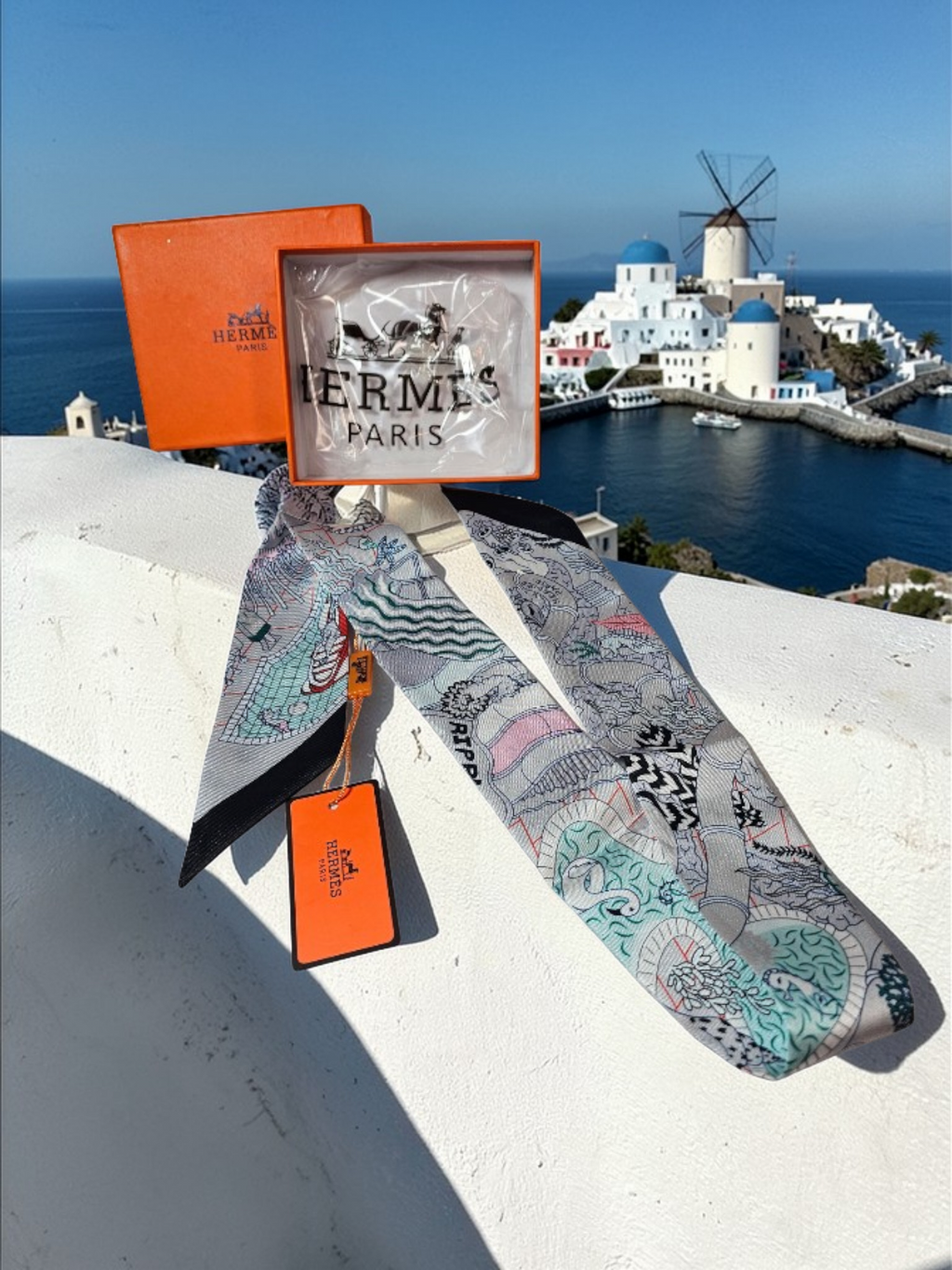 Hermès Twilly Pastel Multicolor NIB Tagged 100% Silk