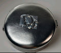 Dior Beautè Silver Round small Makeup Case NIB