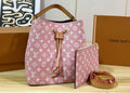 Pink L Logo Monogram Bag Set