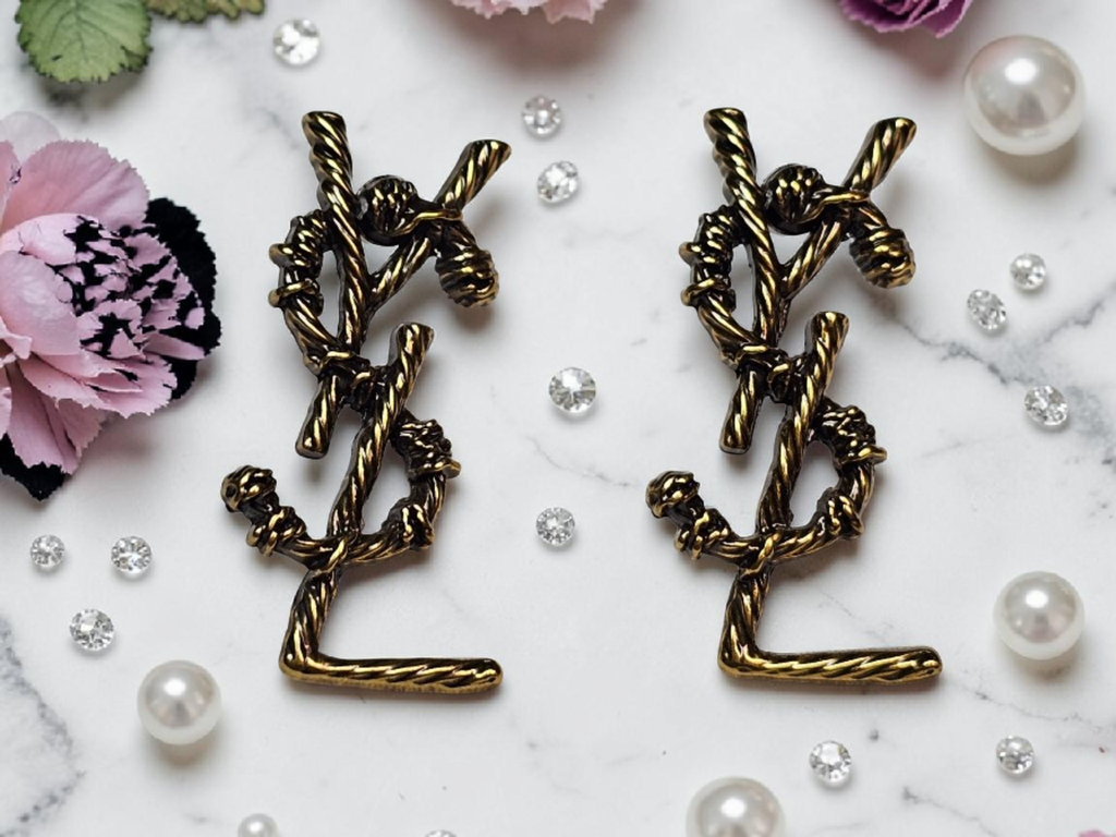 Barbed Wire Pierced Earrings