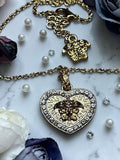 Medusa Head Double charm Necklace