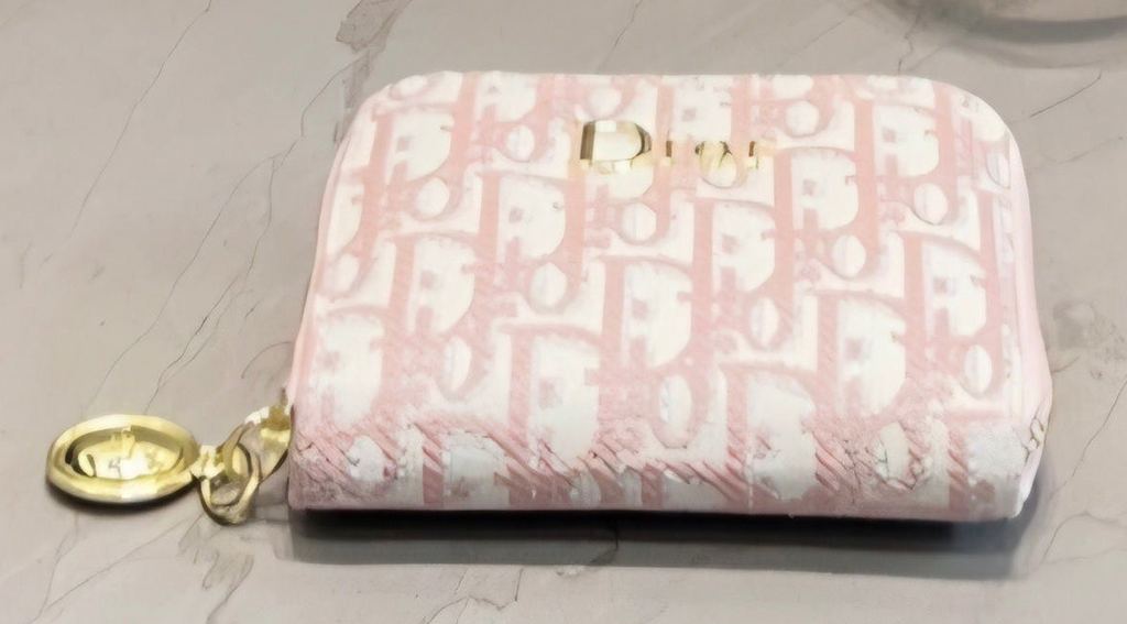 Logo Wallet Pink Monogram Style