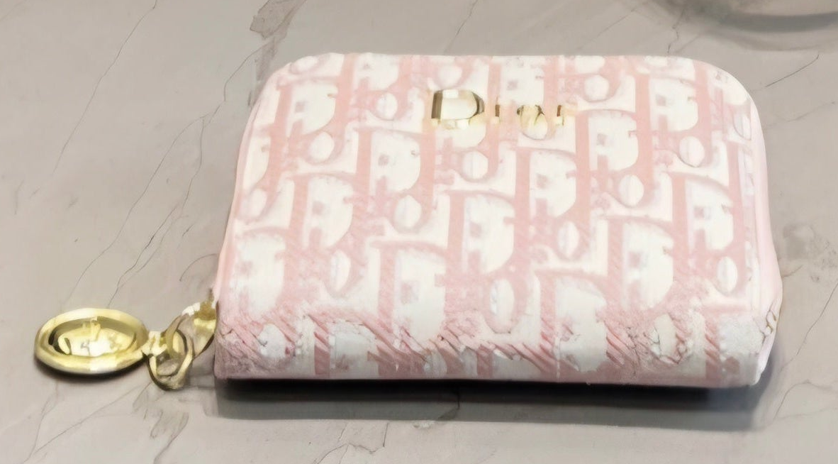 Logo Wallet Pink Monogram Style