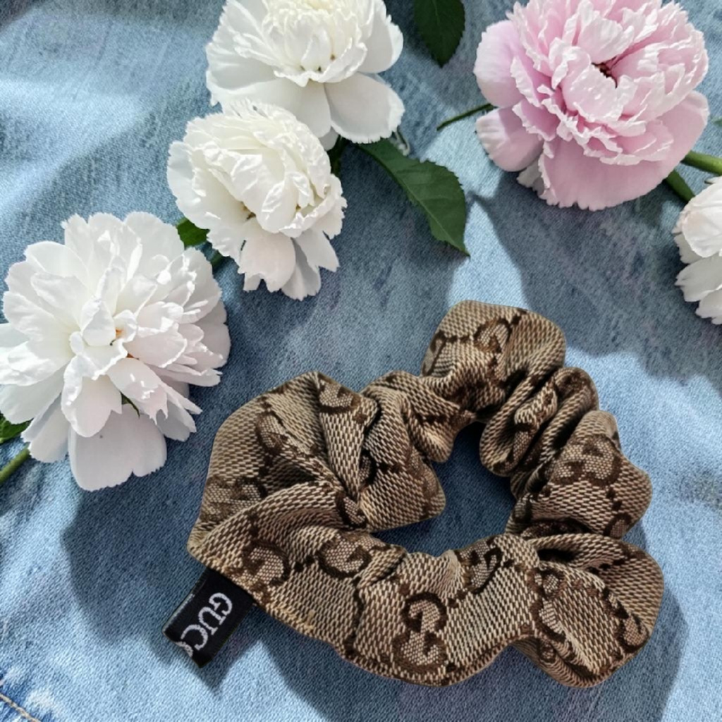 Brown GG Monogram scrunchie