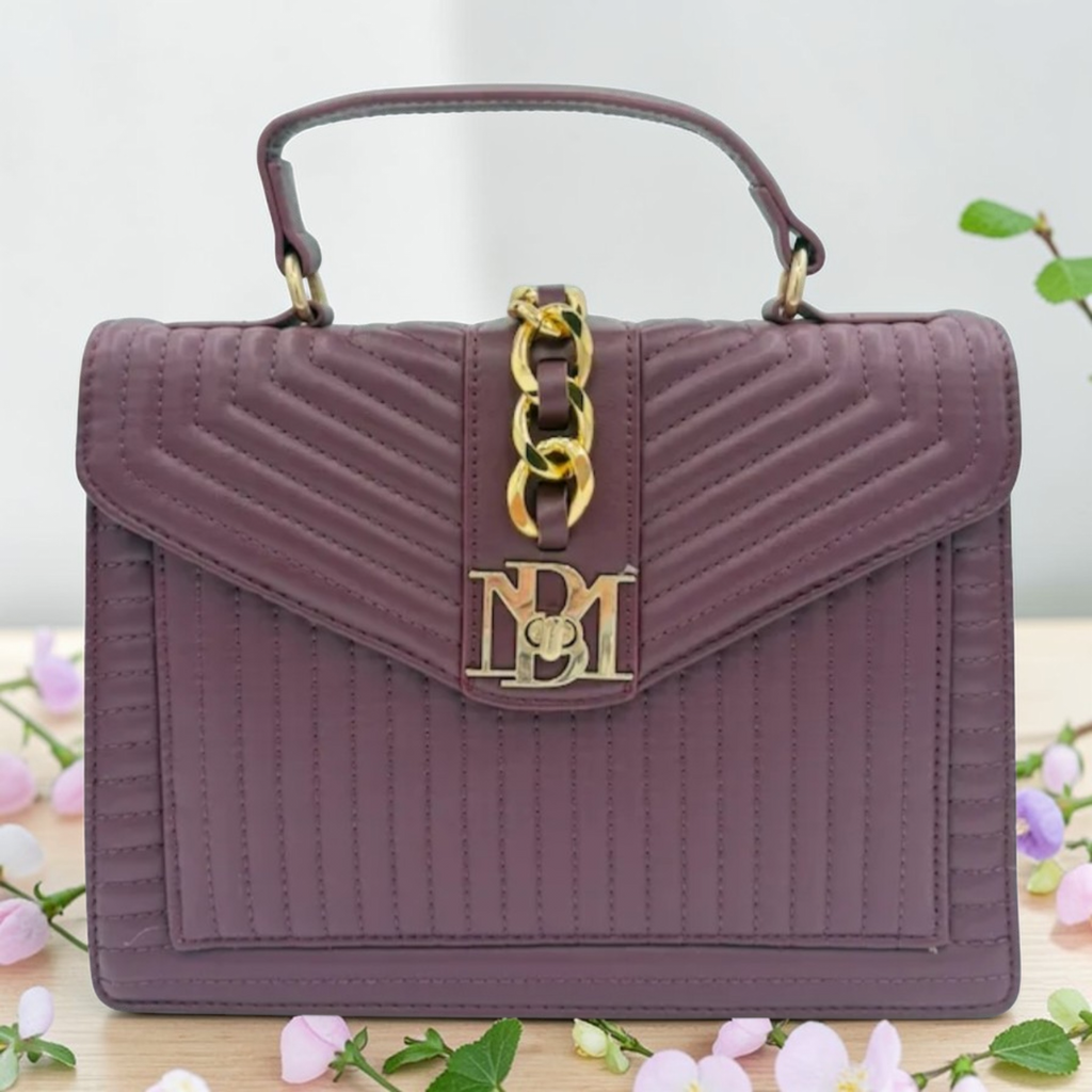 Badgley Mischka Plum Handbag NWT