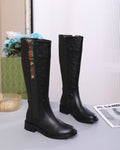 G Logo High Q Stripe Boots All Leather