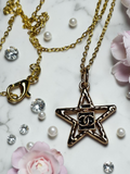 CC Logo Star charm with chain necklace