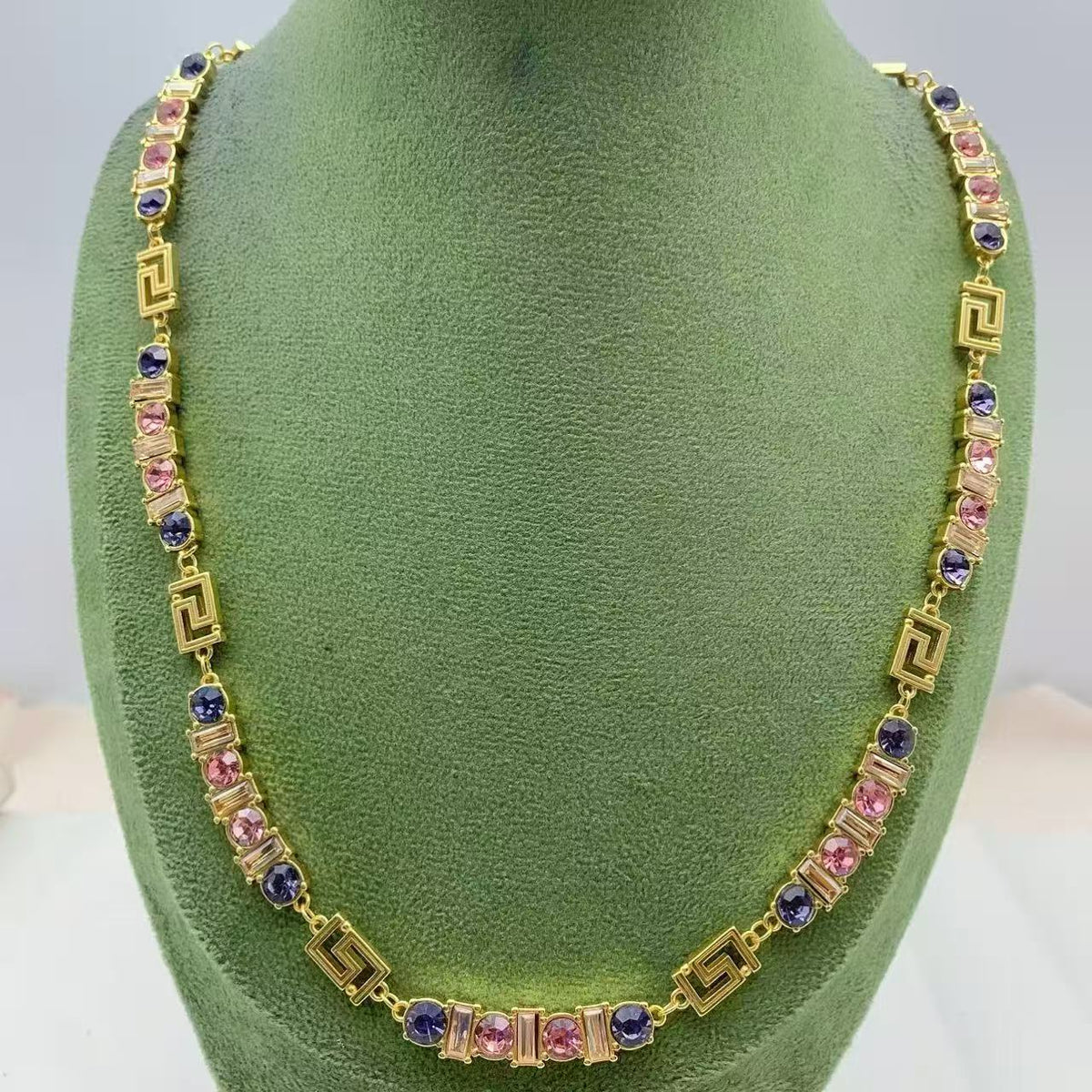 Verse Multicolor Genstone Statement Necklace
