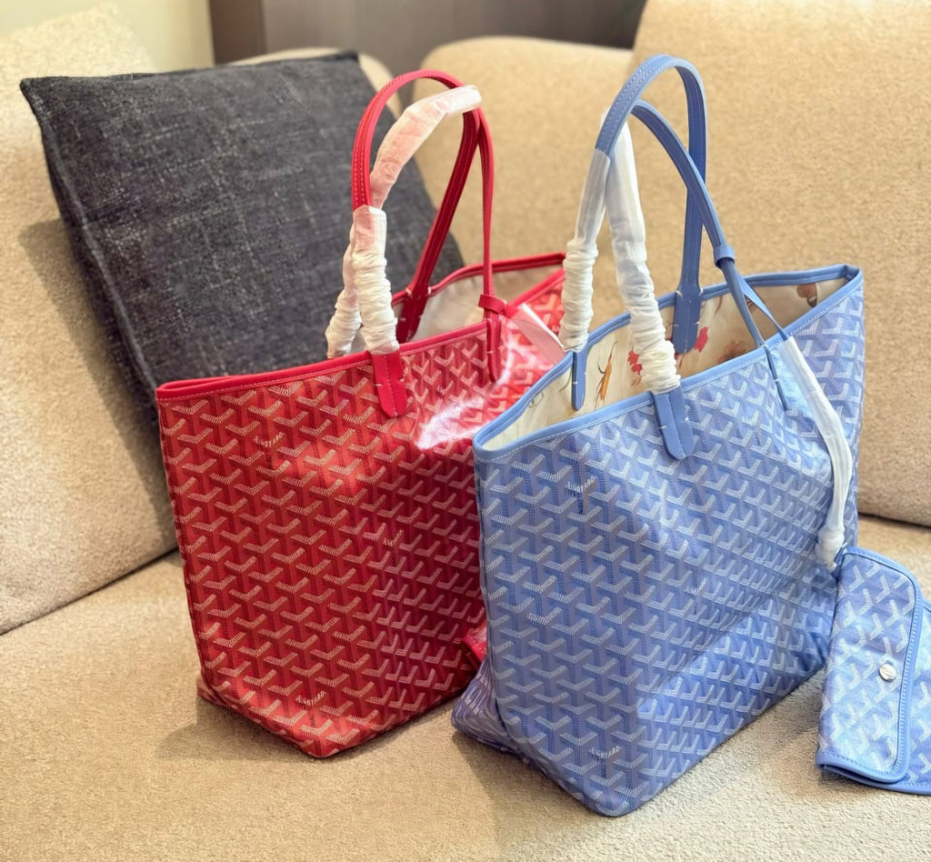 Go limited edition tote bag and pouch set Red or Blue floral