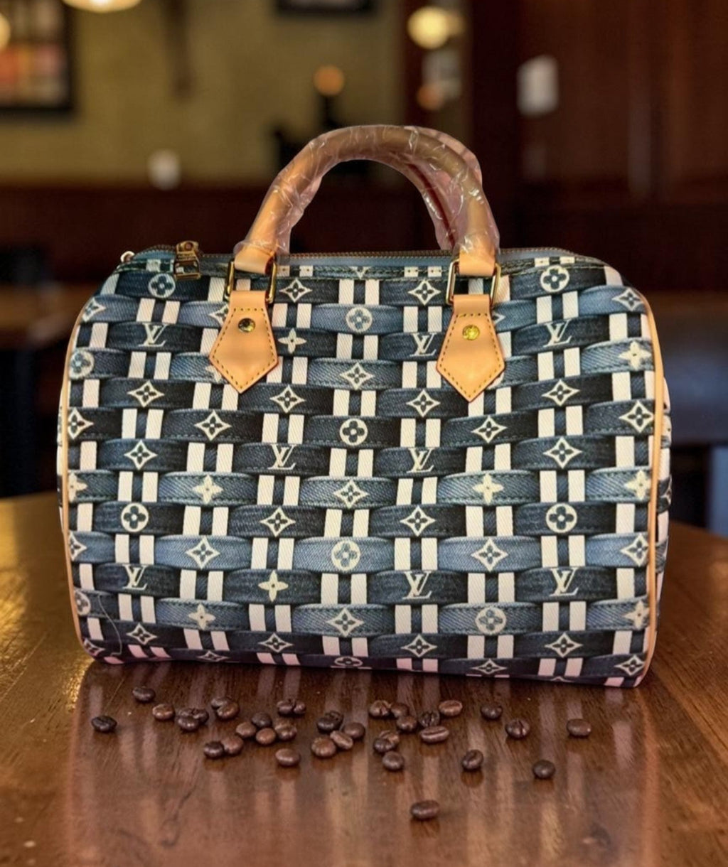 L Logo Denim Woven Look 30cm