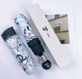 Deluxe Logo White and Black Full Size Umbrella