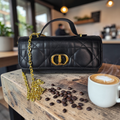Dior Logo Crossbody Bag Black
