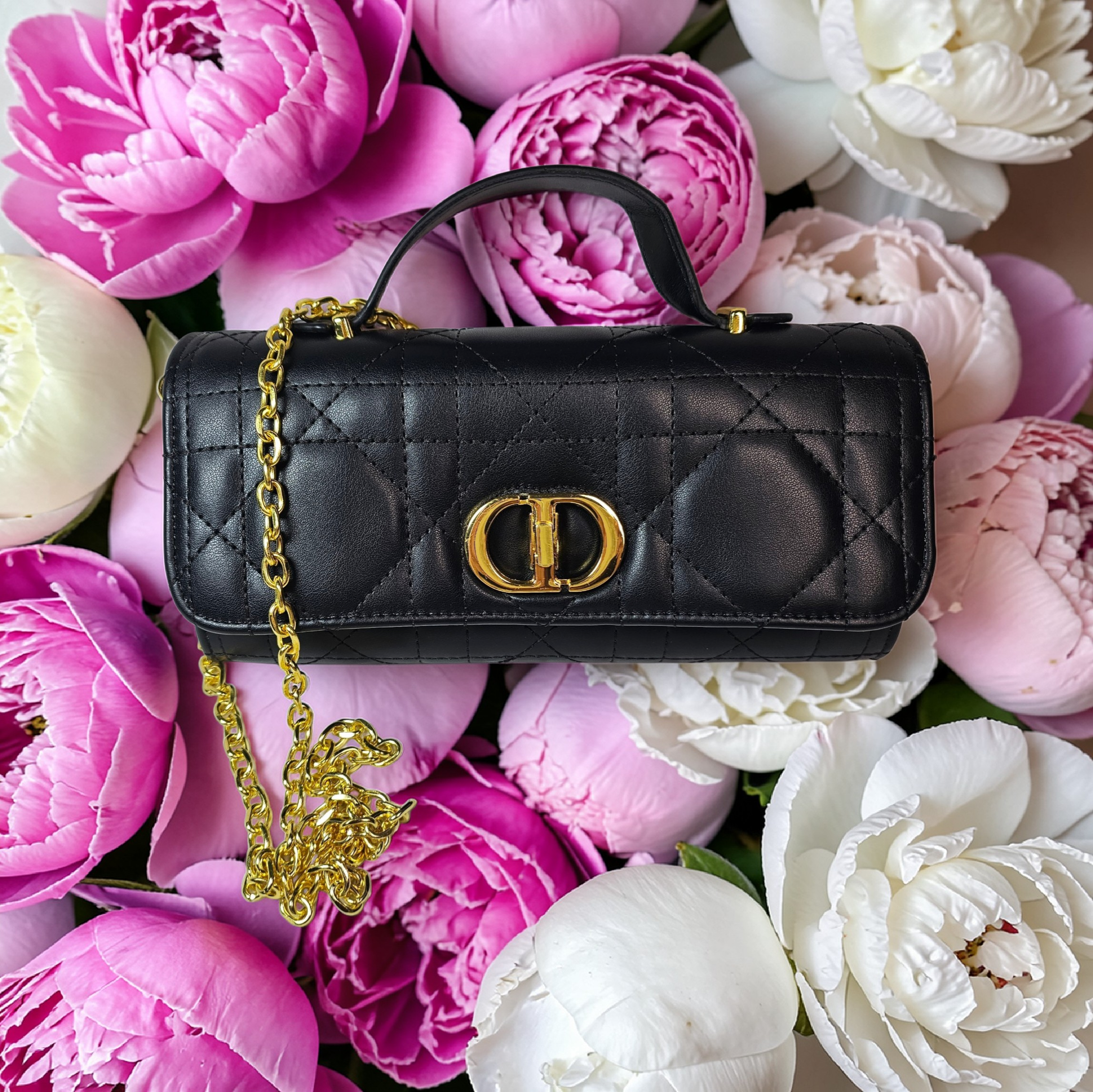 Dior Logo Crossbody Bag Black