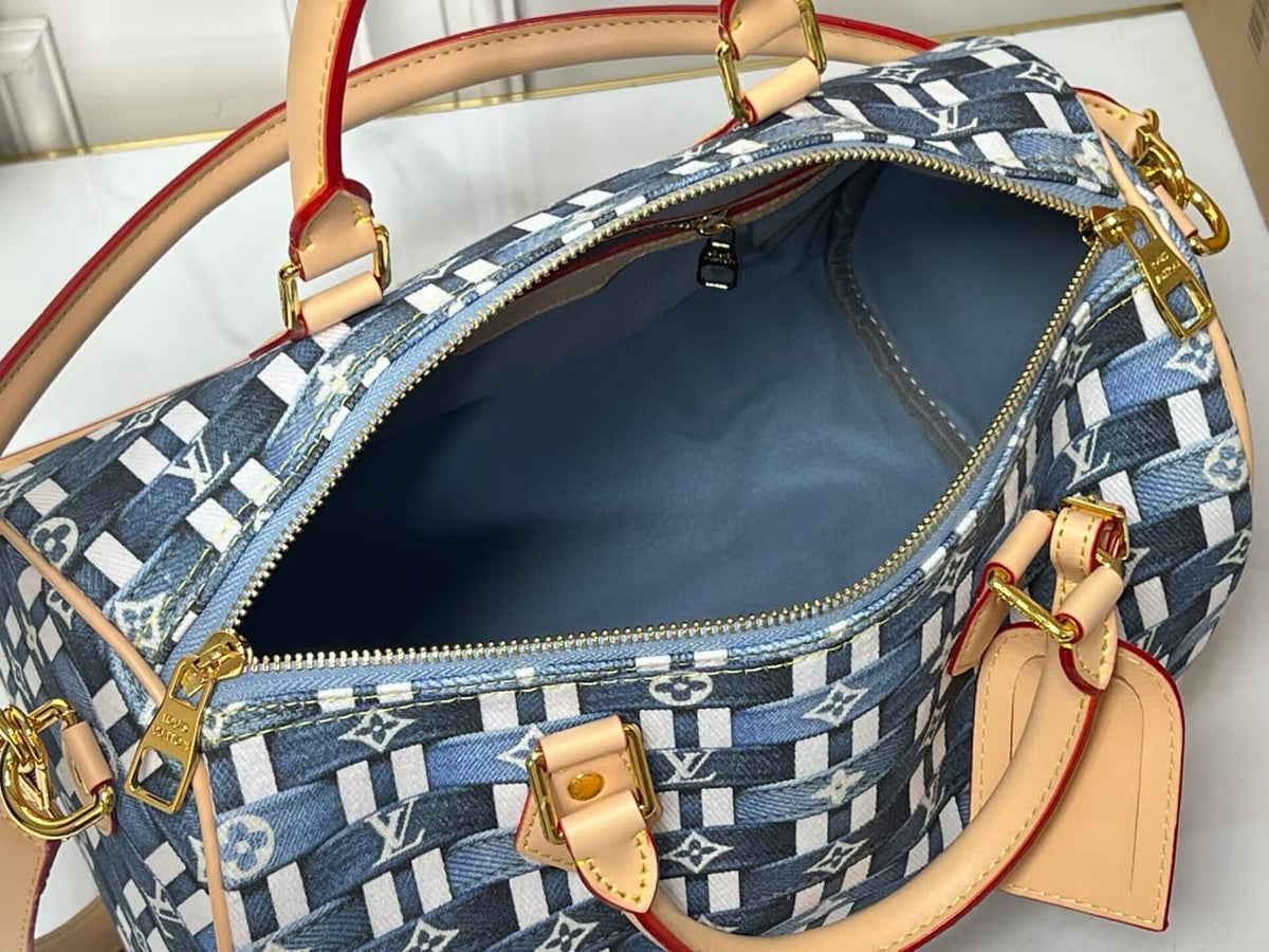 L Logo Denim Woven Look 30cm