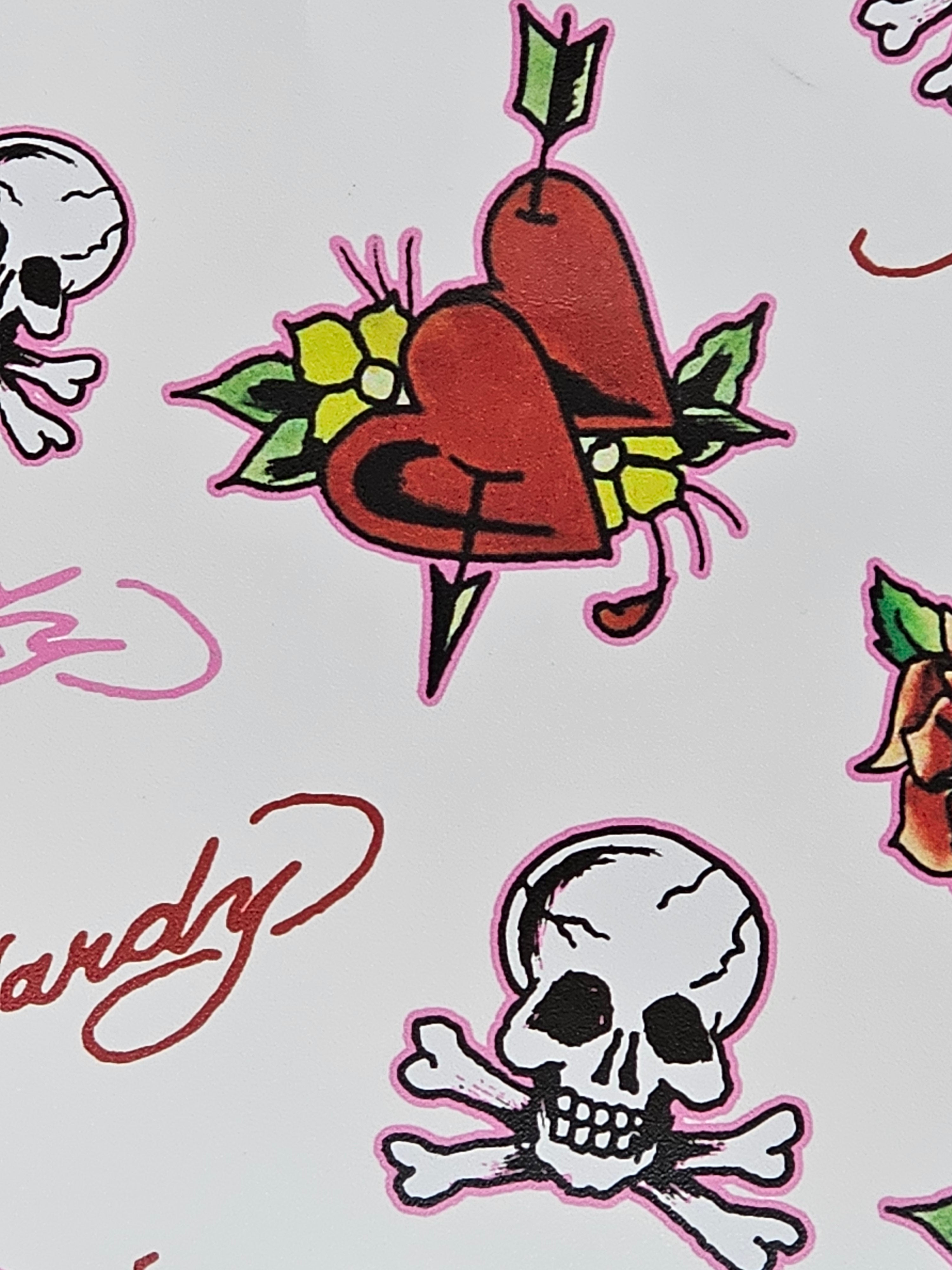 Ed Hardy Large Skull 'Love Kills' Tote Bag NWT