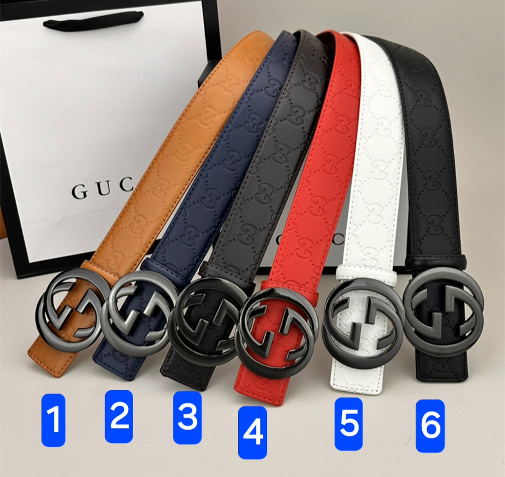 G Logo Monochrome Buckle Belt