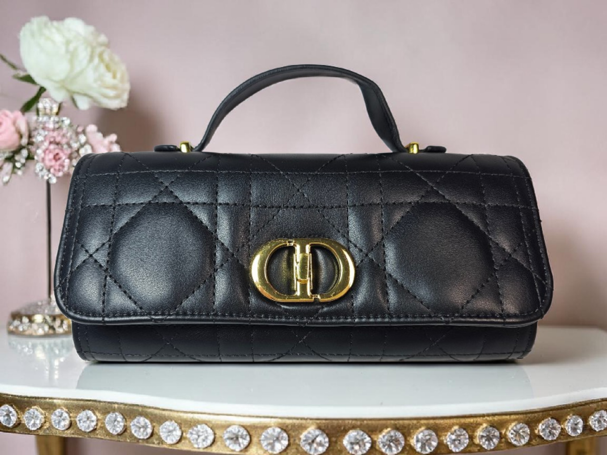 CD Logo Crossbody Bag Black
