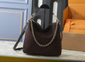 Mink Brown L Logo Slouch Bag
