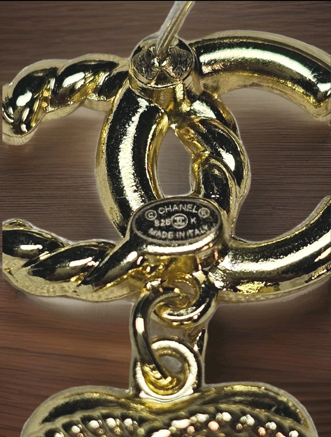 Chanel Charm Gold Nautical Themed Earrings