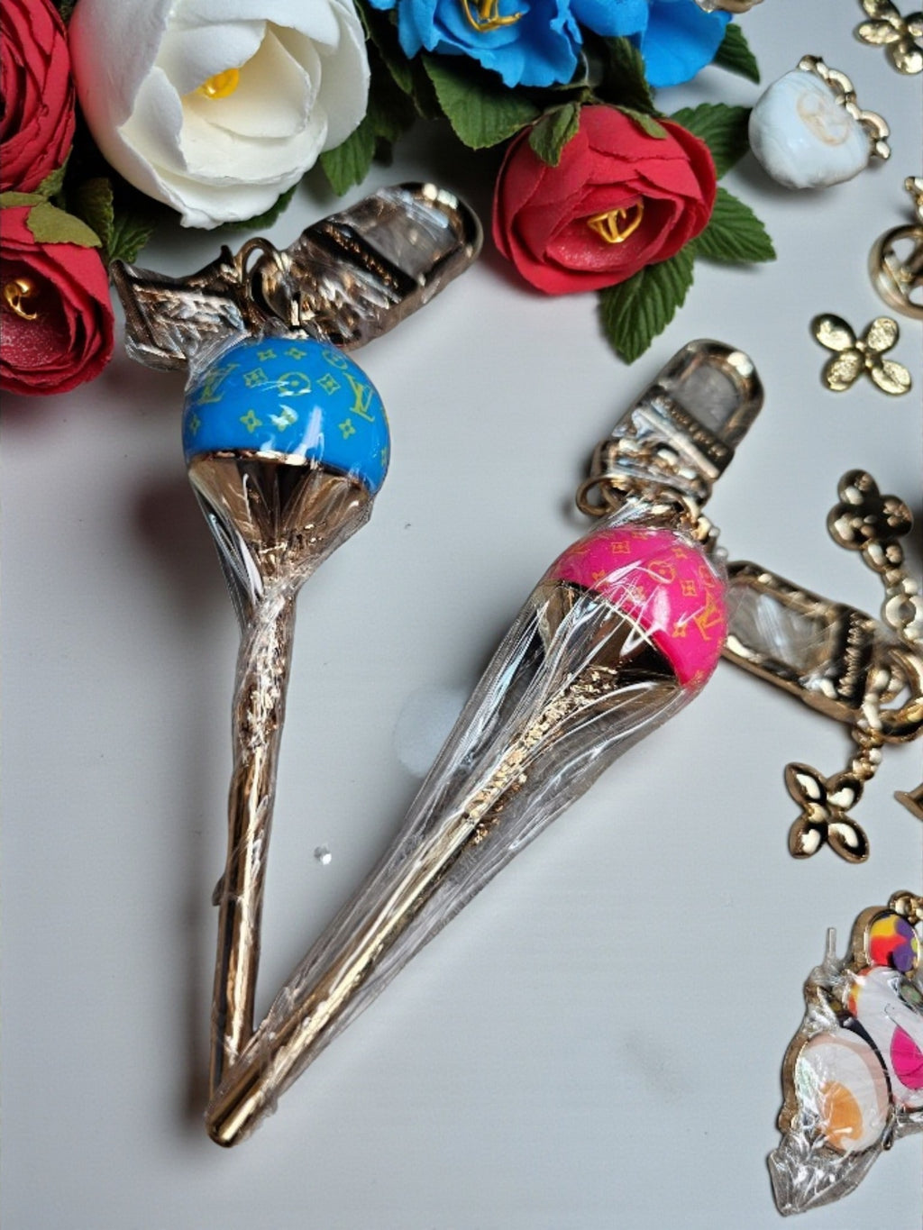 LV Logo Candy Keychains Bag Charms