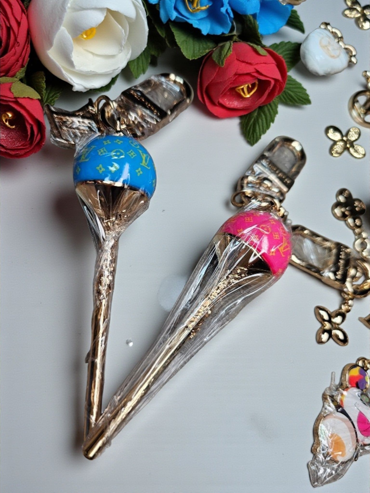 LV Logo Candy Keychains Bag Charms