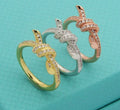 T&C Twist Ring with Gemstones